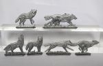 Wolves and Bear - a set of 7 psc