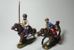 Mounted Zaporozhian Cossacks 2 psc painted figures